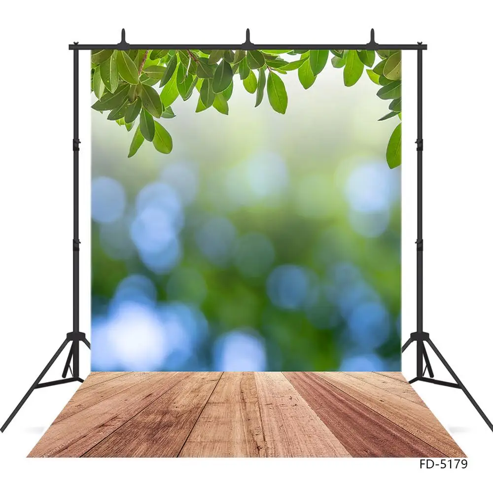 

Брюки-клеш фон для фотосъемки зеленые листья деревянные доски фон для фотосъемки с изображением для детские, для малышей портрет на заказ ф...