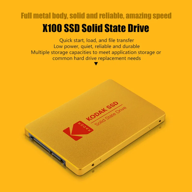Kodak Внутренний твердотельный накопитель X100 SSD 120 ГБ 240 480 960 SATA 3 2 5 дюйма HDD жесткий