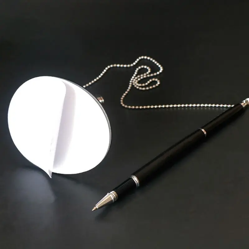 F2TA Classic Metal Ballpoint Pen Secure Chain Attached Base Stand Desk Office Counter Signature Pens Stationery Gift | Канцтовары для