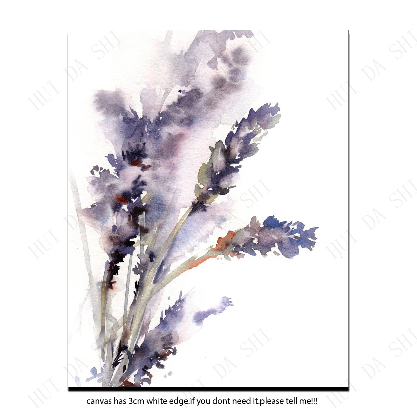 

Lavender Flowers Painting Prints set, Purple Abstract Flowers Watercolor Art, Wall Gallery Set of Art Prints, Botanical Prints