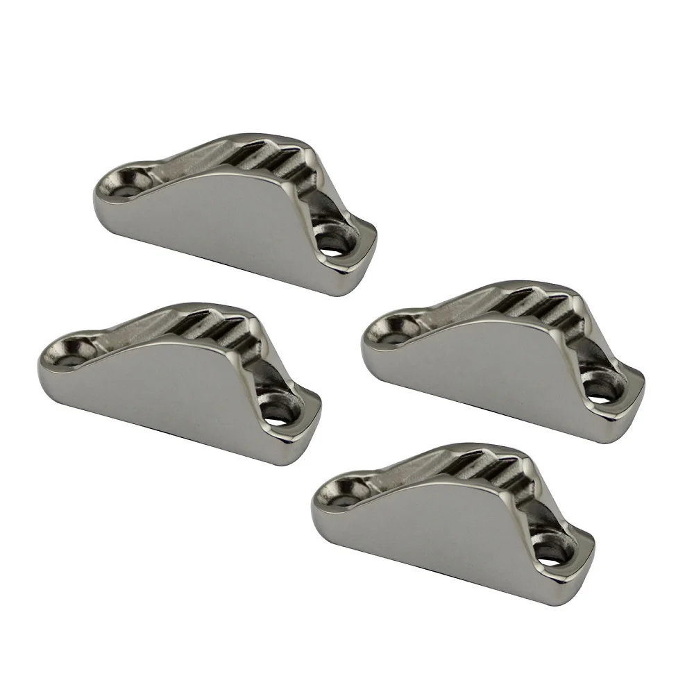 

4PCS 316 Stainless Steel Pontoon Mooring Kayak Cam Clam Cleat 48mm Sailing Boat Accessories Jam Cleats For Sailboat