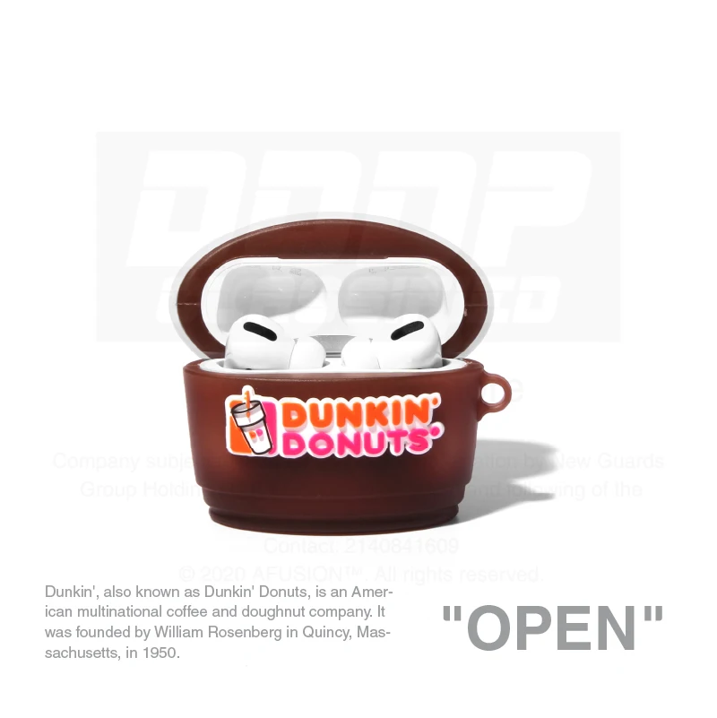 Мягкий защитный силиконовый чехол для Airpods 1/2 pro donuts питье Забавный гаджет с