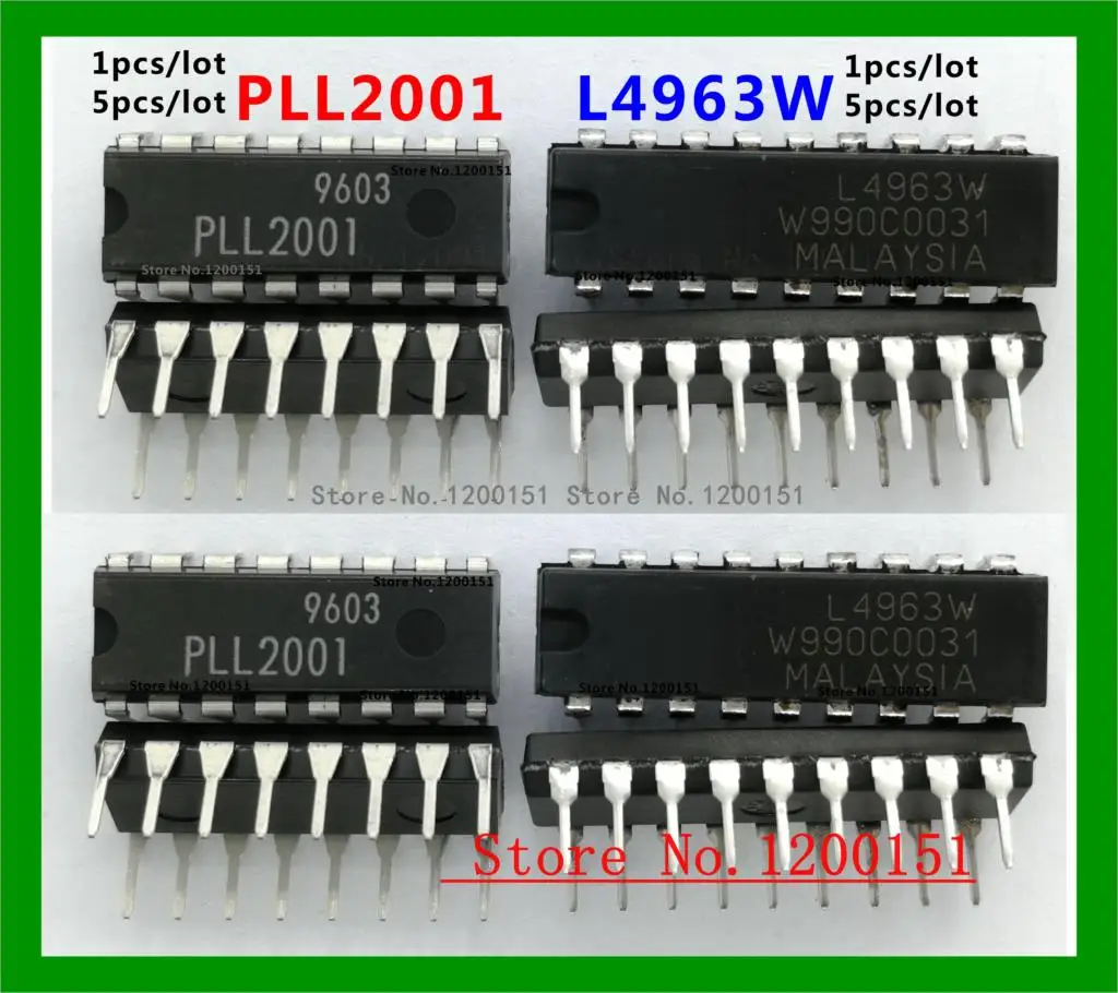 PLL2001 DIP16 PLL2001C PLL2001S SOP16 L4963W DIP20 L4963 SOP20|Интегральные схемы| |