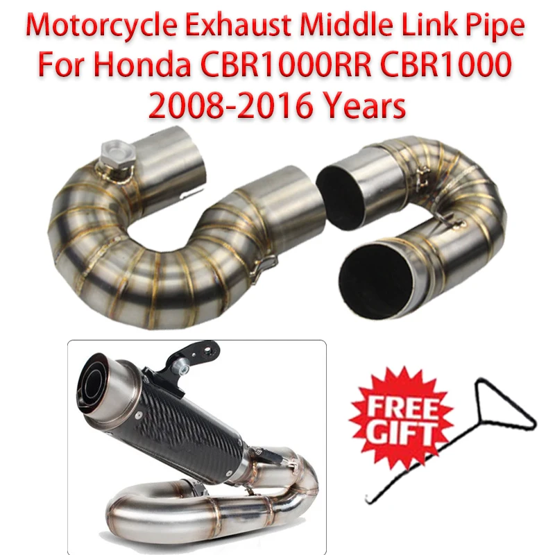 Средний Соединительный выхлопной трубы мотоцикла для Honda CBR1000RR CBR 1000 2008 2009 2010 2011 2012