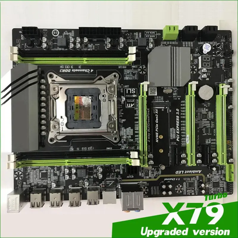 X79 материнская плата cpu DDR3 LGA 2011 настольная материнская плата E5 2680V2 карта памяти