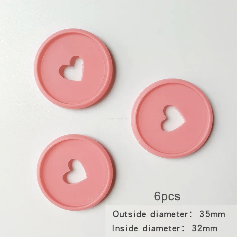 6 pcs Pink Металлический Перфоратор с одним отверстием, записная книжка, скрапбукинг, щипцы для перфорации, ручной пробойник, школьный переплет, аксессуары для офиса - Цвет: 6 pcs Pink