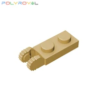 polyroyal building blocks technicalal parts 1x2 single side with hinge plate compatible with brands toys for children 44302
