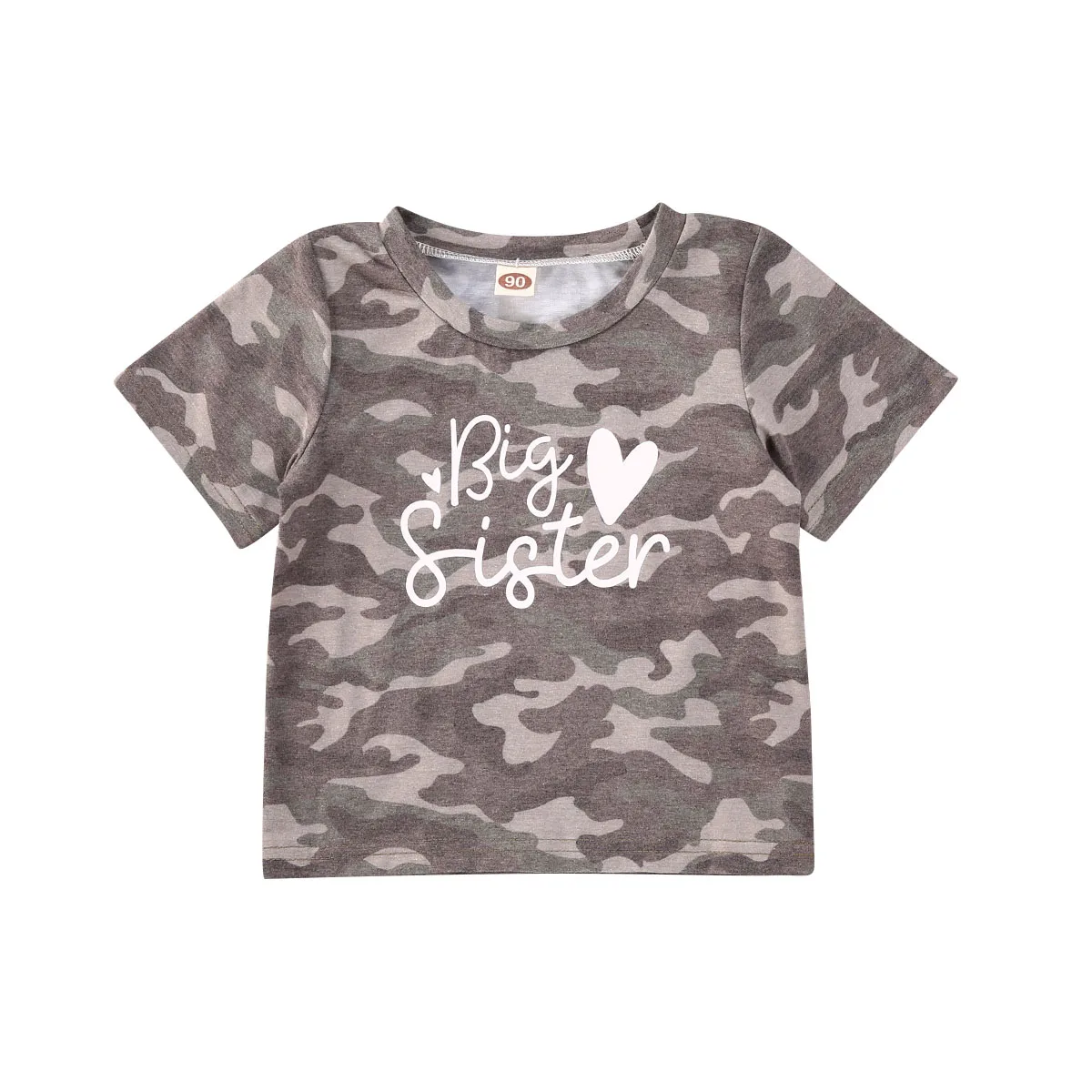 Детская камуфляжная футболка с коротким рукавом|Тройники| |