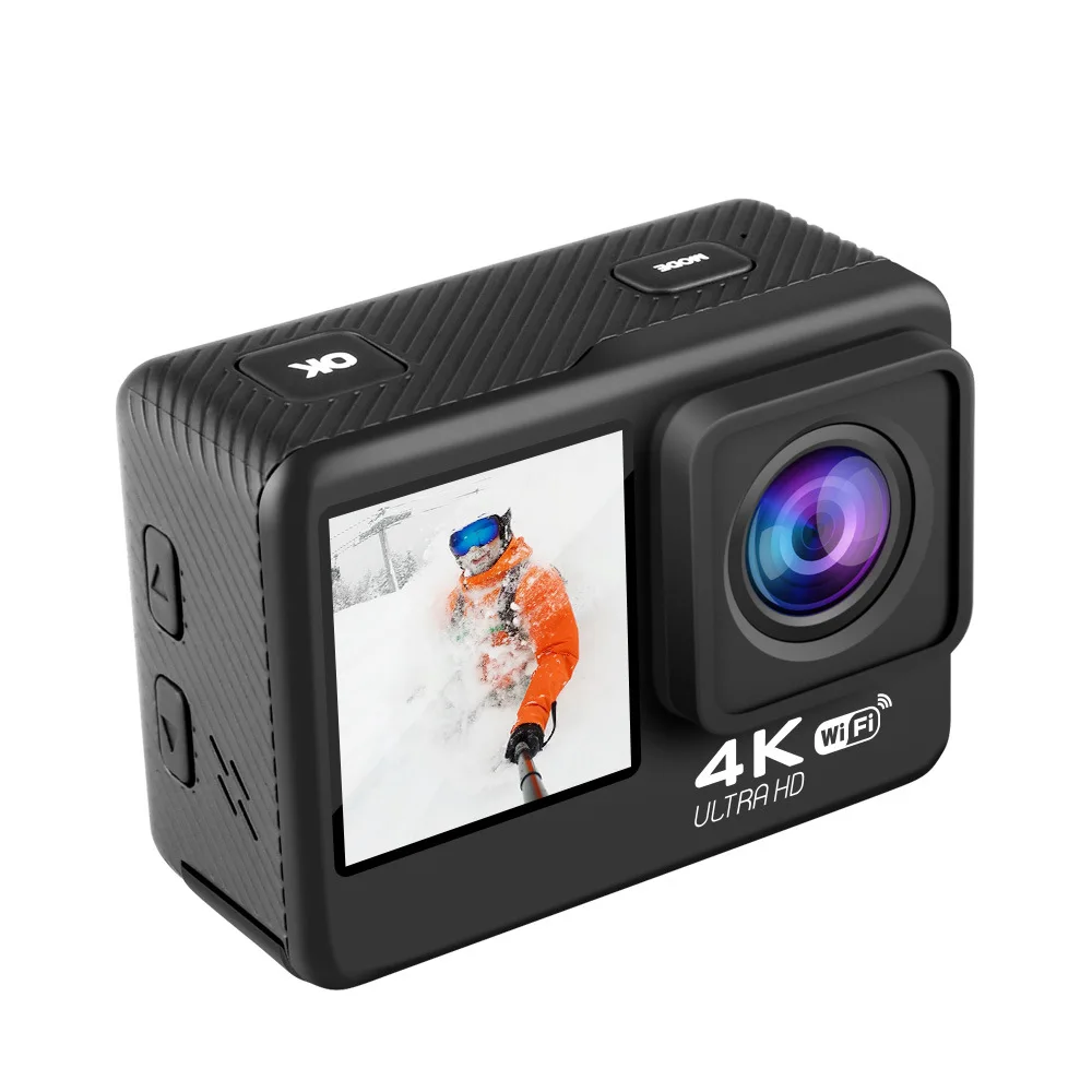 Pаспродажа Экшн-камера, водонепроницаемая камера для шлема Go 9 Pro, 4K, 60 кадр/сек, 20 МП, 2,0 сенсорный ЖК-экран, система стабилизации, Wi-Fi, 4-кратный зум, спорти...
