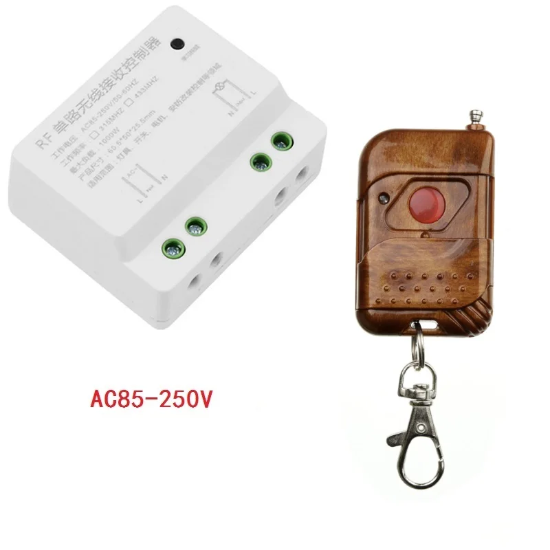 Беспроводной Радиоуправляемый переключатель для умного дома, мини-приемник-переключатель, 110 В, 220 В переменного тока, 10 А