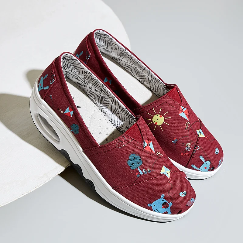 Удобные холщовые туфли повседневные женские эспадрильи Лоферы без шнуровки