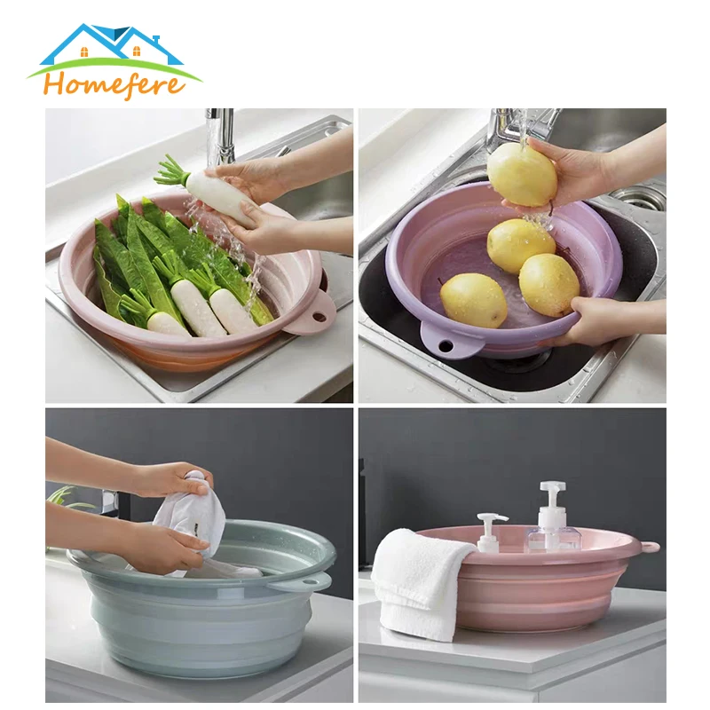 

Portable Buckets Foldable Basin Tourism Outdoor Folding Buckets Fishing Promotion Camping Car Wash Buckets Outdoor Camping