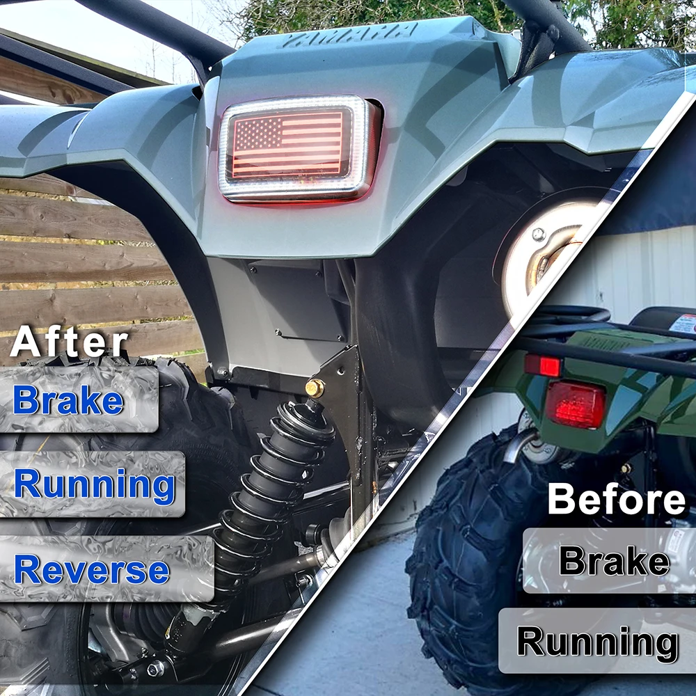 Задний фонарь MOVOTOR ATV YFM OEM задний с ДХО стоп сигнал дымовая линза для Kodiak гризли UTV