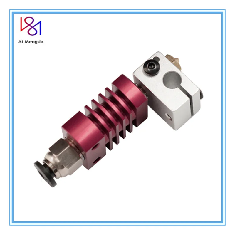 Красный hotden штранг-прессования печатающей головки комплект сборный экструдер 1 75