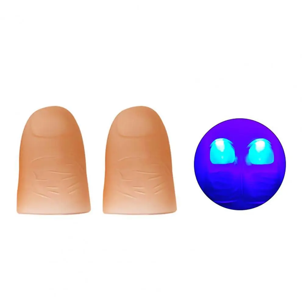 

2Pcs Thumb Finger Light Battery Powered Colorful Party Supply LED Thumb Light Kids Luminous Toys
