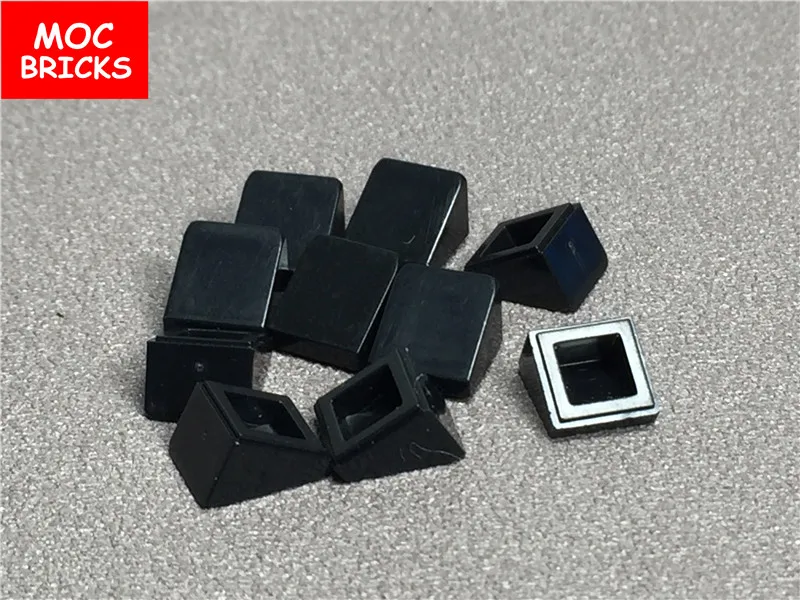 100 шт./лот прозрачные голубые склоновые блоки 1x1 новинка подходит для обучающих