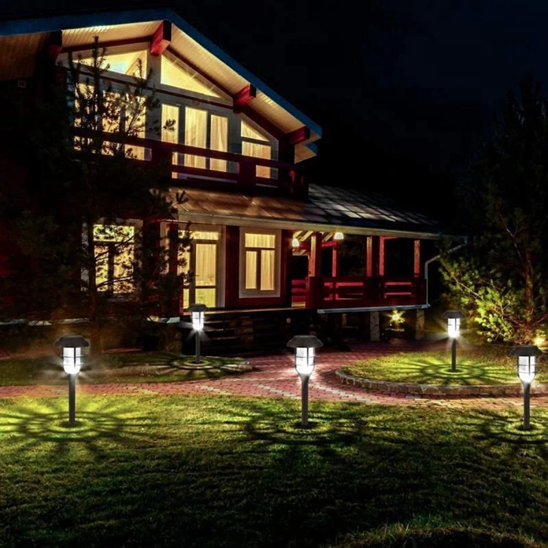 

6PCS Outdoor Solar Street Lights, Solar Garden Lights, Waterproof LED Street Lights for Terraces, Lawns and Courtyards