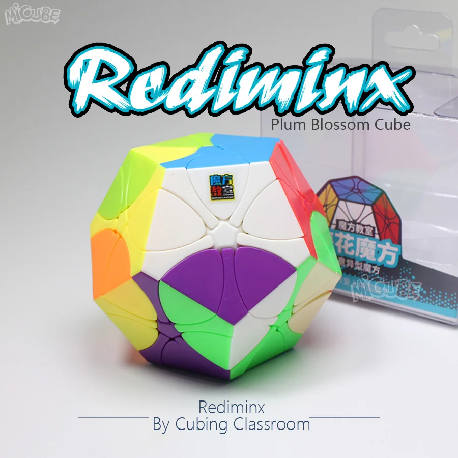 Волшебный куб Moyu 3x3x3 скоростной пазл с цветком сливы 12 Сторон Megaminxs игрушки для