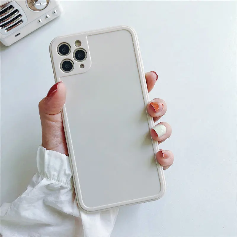 

Simple pure color for iPhoneXSMAX 7 8 8plus 11X XR mobile phone case all-inclusive silicone anti-fall soft shell