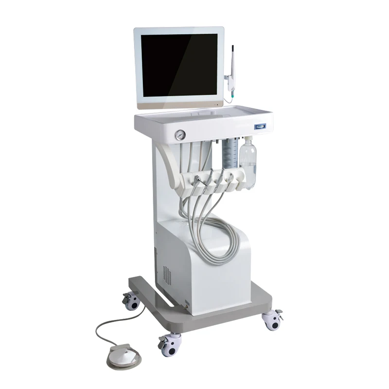 

Portable Mobile Dental Unit Cart Dental Turbine Unit With Air Compressor Available