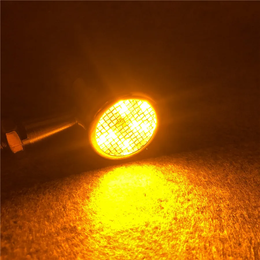 Универсальный хромированный светодиодный индикатор поворота мотоцикла для Triumph