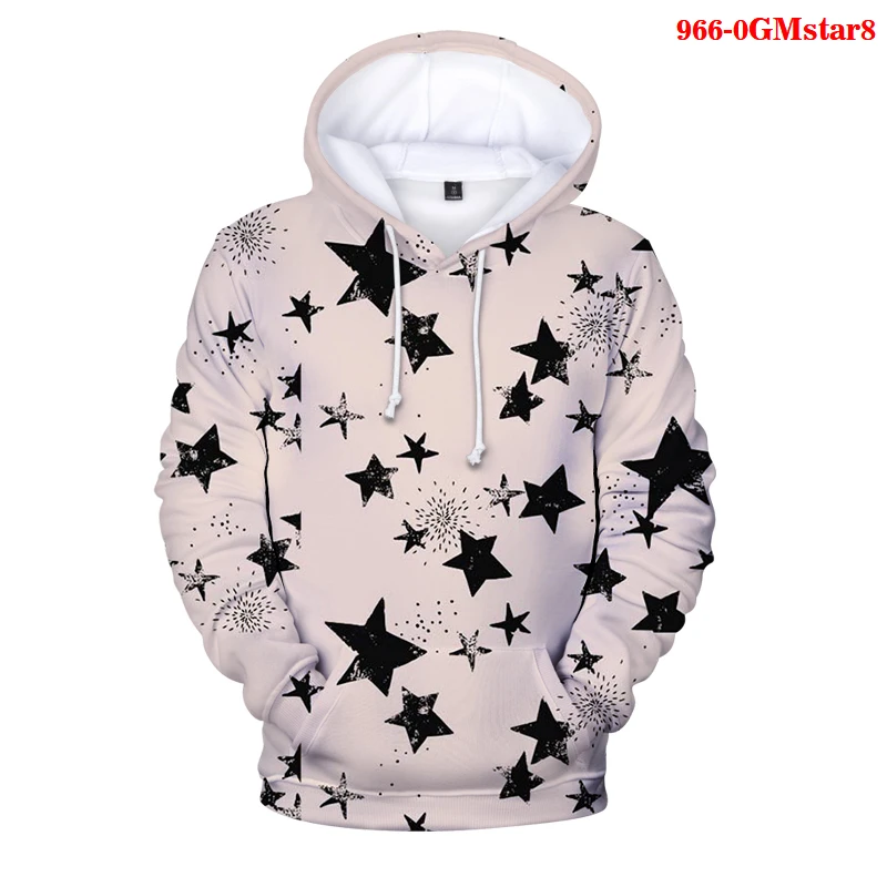 

Men's And Women's Hoodies 3d Star Print Loose Casual Sportswear Harajuku Style Spring And Autumn