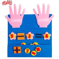 montessori education toys felt busyboard elements busy board parts math toy finger counting number cognition preschool learning