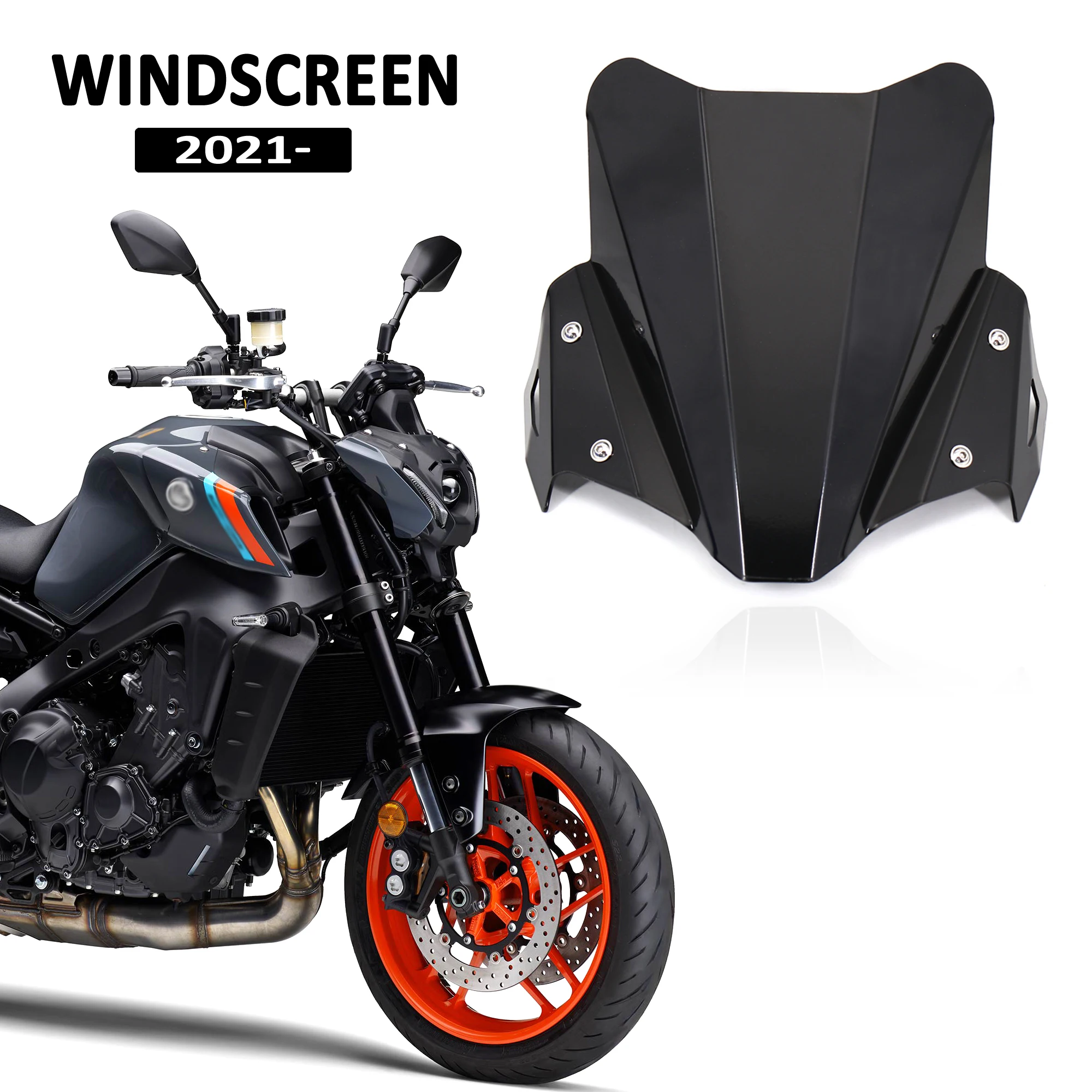 2021 FOR YAMAHA MT-09 /SP Motorcycle Accessories Windshield Wind Shield Screen Windscreen Deflector | Windscreens &amp Deflectors
