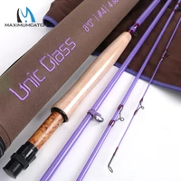 maximumcatch unic fiberglass 345wt fly fishing rod 788 6ft fast action carbon glass fly rod with cordura color