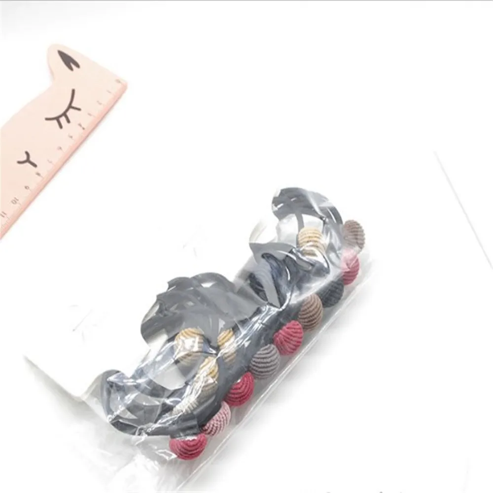 

3pcs/set Fashion Girl Star Heart Round Geometry Hair Rope Cloth Buckle Simple Hair Elastic Hair Rubber Bands Accessories