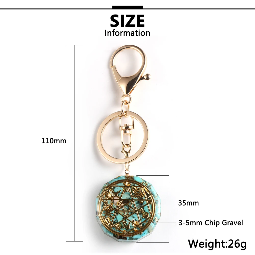 Природный камень оргонит энергия кулон брелки бирюза чип гравия ОРГОН амулет с