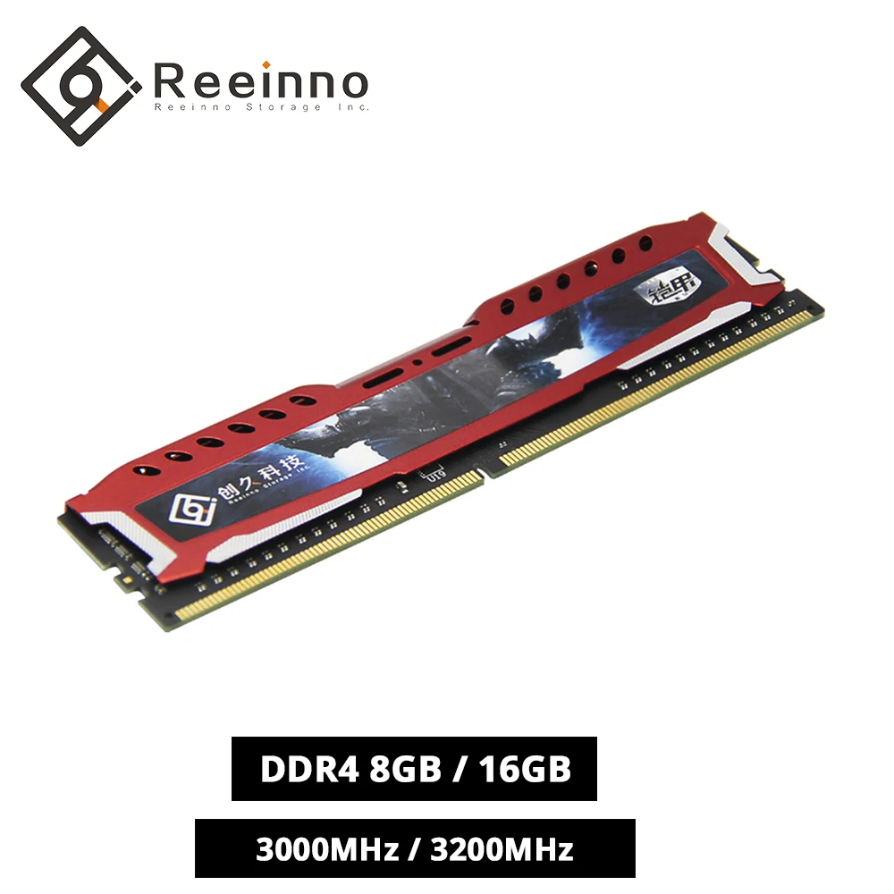 Reeinno оперативная память DDR4 8GB 16GB 3000 МГц 3200 288 pin 1 2 в NON ECC DIMM настольная пожизненная