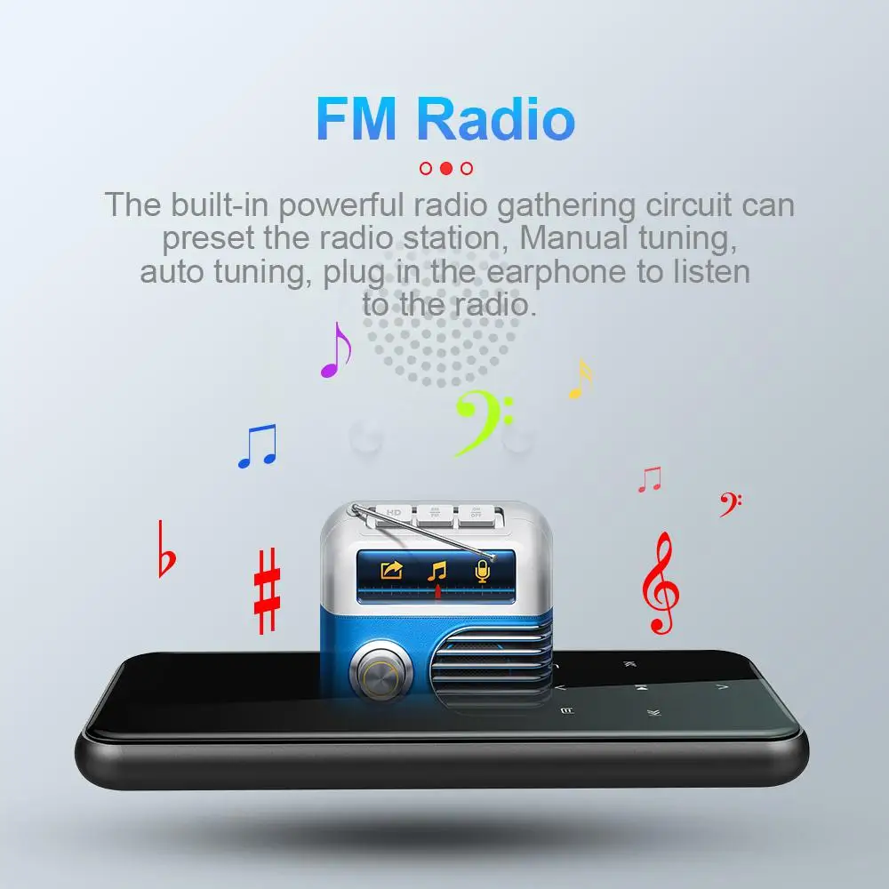 HobbyLane 8/16/32GB Блютуз Портативный MP3 плеер HIFI спортивные музыкальные колонки FM радио