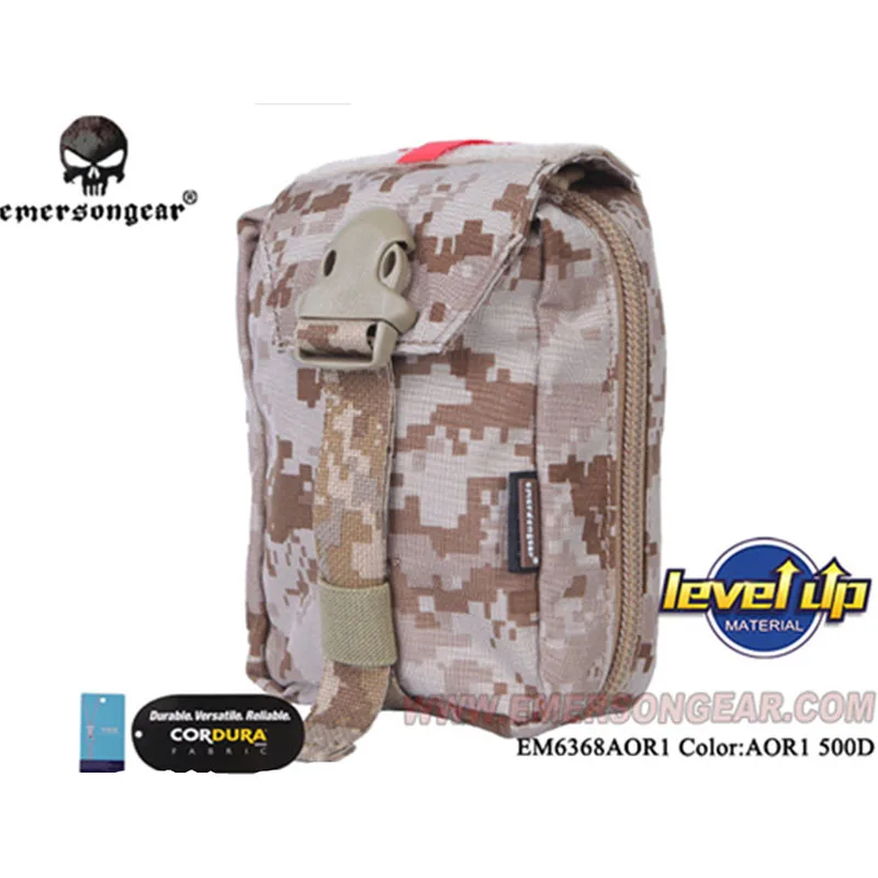 AOR1 Emersongear Emerson EDC сумка Боевая страйкбольная аптечка сумка медицинская сумка Molle нейлоновая сумка для выживания для спорта на открытом воздухе модульная - Цвет: AOR1