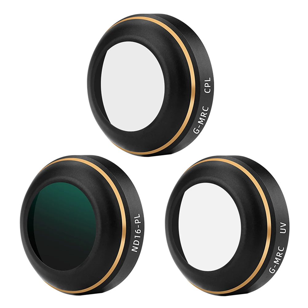 

3-Piece Camera Lens Filter Set Aluminum Alloy Frame +Optical Lens Waterproof And Scratch-Resistant For DJI Mavic Pro Drone