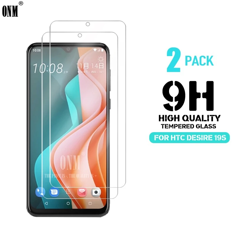 2 шт закаленное стекло для htc Desire 19 s Защитное экрана 2.5D 9 H Премиум Закаленное