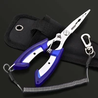 use scissors multifunctional stainless steel lure clamp fishing pliers line cutter hook fishing tackle tools portable