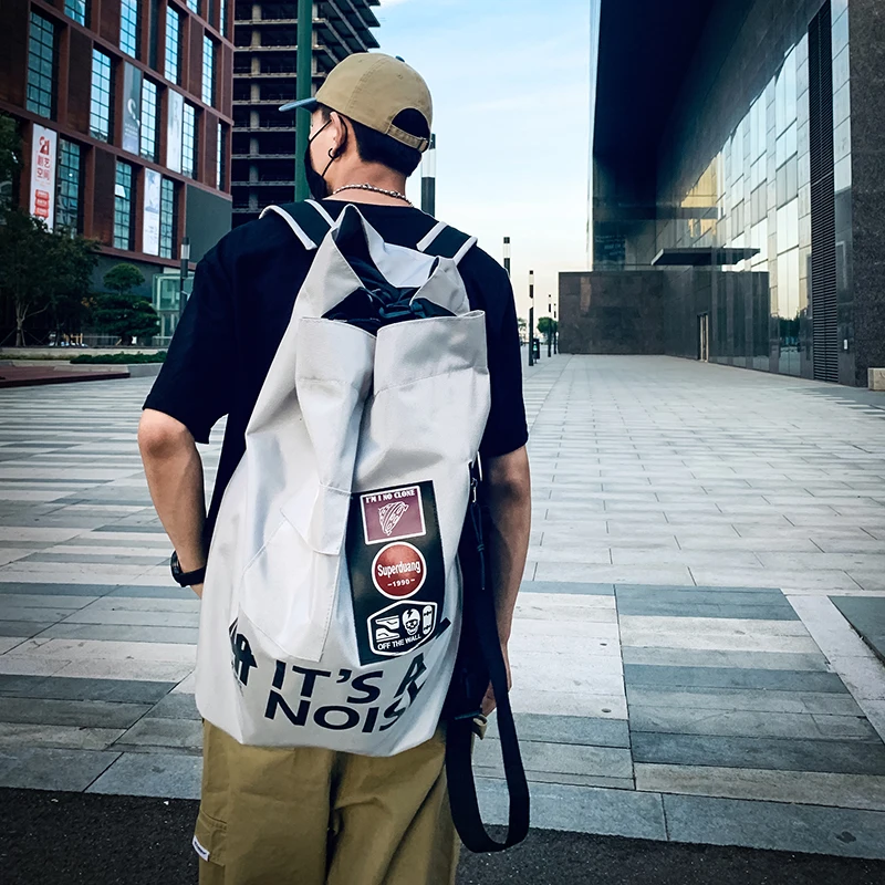 Рюкзак на шнурке уличная дорожная сумка для покупок мужской рюкзак в стиле
