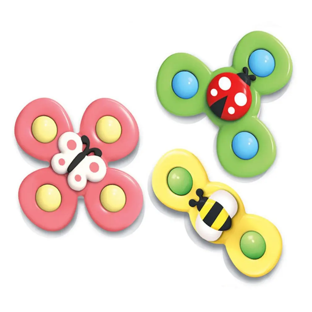 

Baby Rattles For Kids Shower Bathroom Grasping Gyro Animal Sucker Spinner Montessori Touch Sensory toys For Newborn 0-12 Months