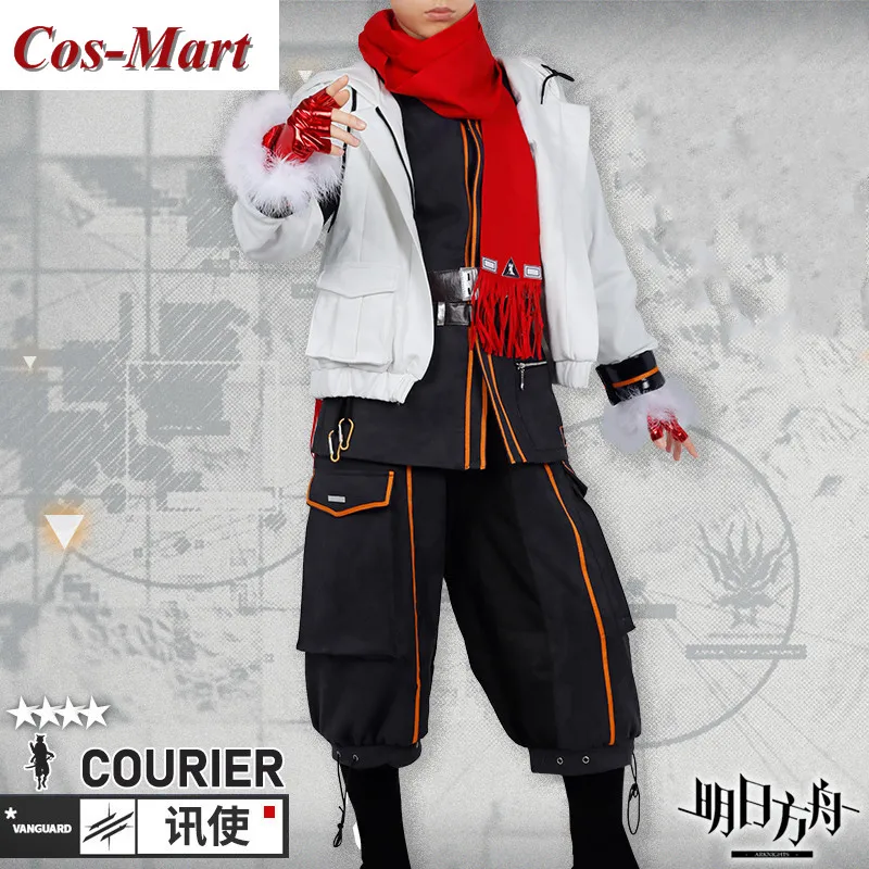 

Cos-Mart Game Arknights Courier Cosplay Costume Handsome Fashion Battle Uniform Activity Party Role Play Clothing Custom-Make