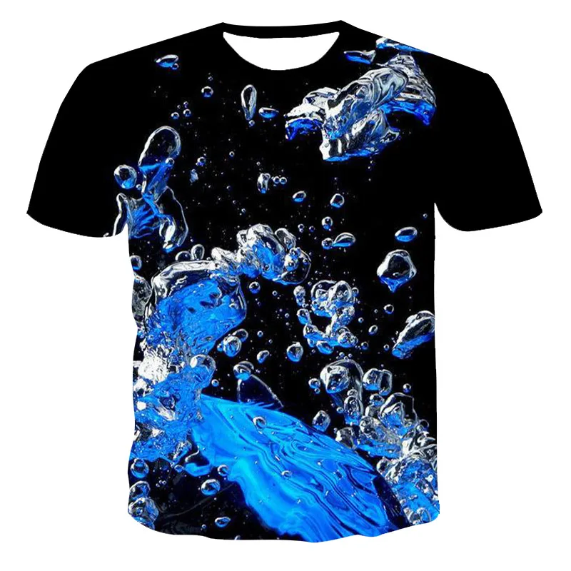

2021 Summer Ocean Fish 3D Print T Shirt Casual Round Neck Short Sleeve Outdoor Fishing Tops Tees For Men And Women Size XXS-6XL