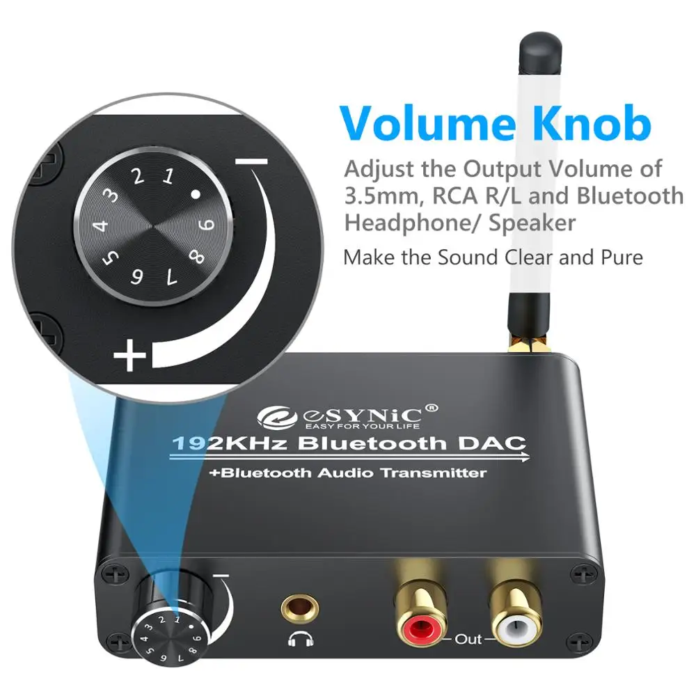Neoteck Bluetooth DAC Поддержка наушники AptX цифро аналоговый преобразователь Оптический