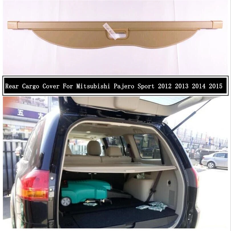 Rear Cargo Cover For Mitsubishi Pajero Sport Montero Sport 2012-2015 Privacy Trunk Screen Security Shield Shade Auto Accessories