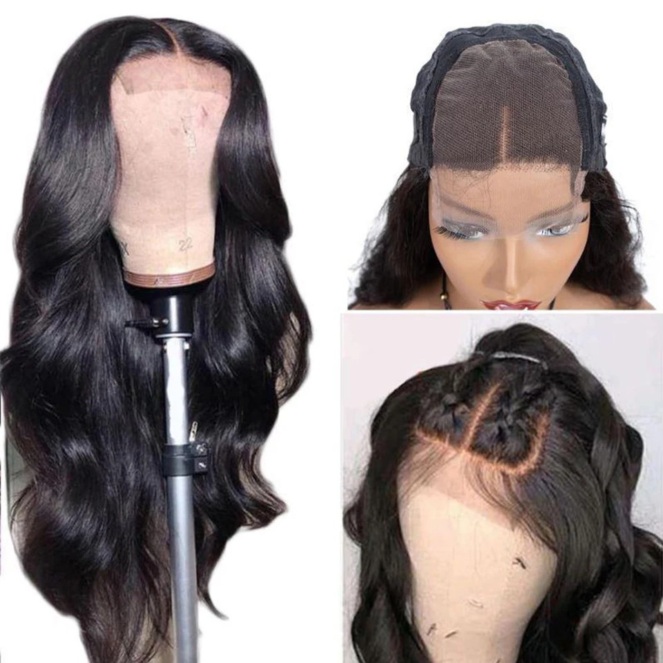 

Парик Hairmoda 13x4 из человеческих волос на сетке спереди, предварительно выщипанные прямые парики на сетке 4x4, бразильский парик на сетке сперед...