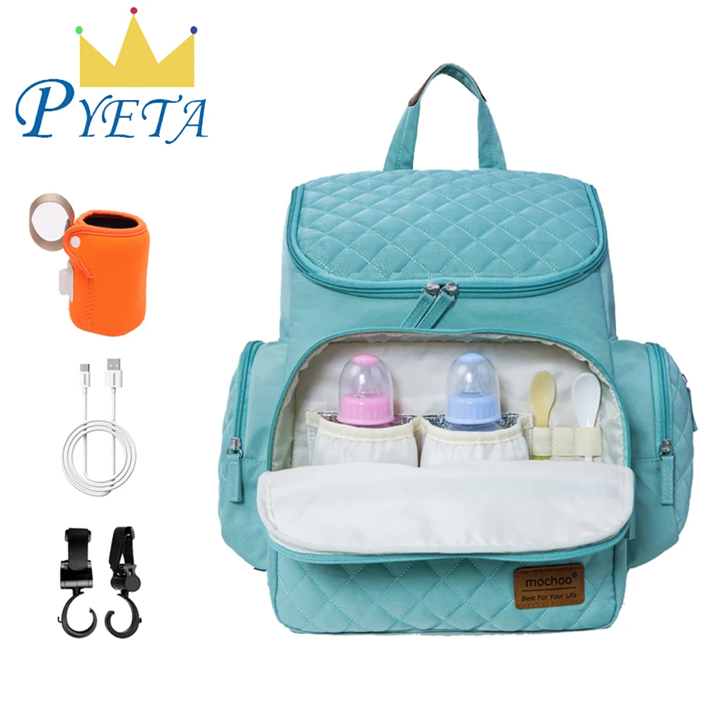 MOCHOO детские пеленки мешок большой Ёмкость Водонепроницаемый изменение BagNappy сумка Наборы мама дорожный рюкзак для беременных и кормящих Сумки из натуральной кожи