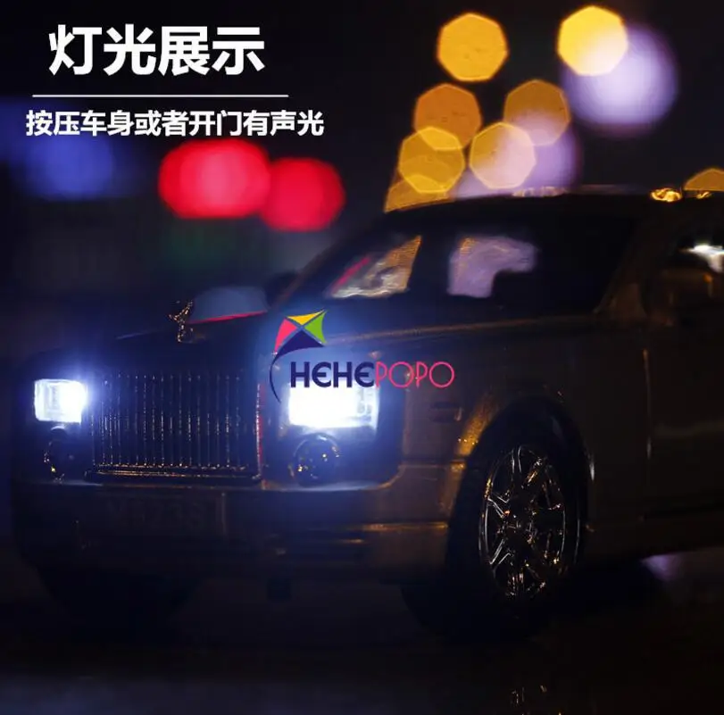 

Led 1:24 Toy Car Excellent Quality Rolls-Royce Phantom Metal Car Toy Alloy Car Diecasts & Toy Vehicles Car Model Toys