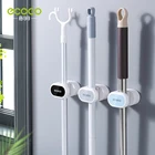 Настенный держатель для швабры ECOCO, самоклеящаяся вешалка для метлы, крепкий, Крючки-вешалки, кухонный Органайзер хранилище