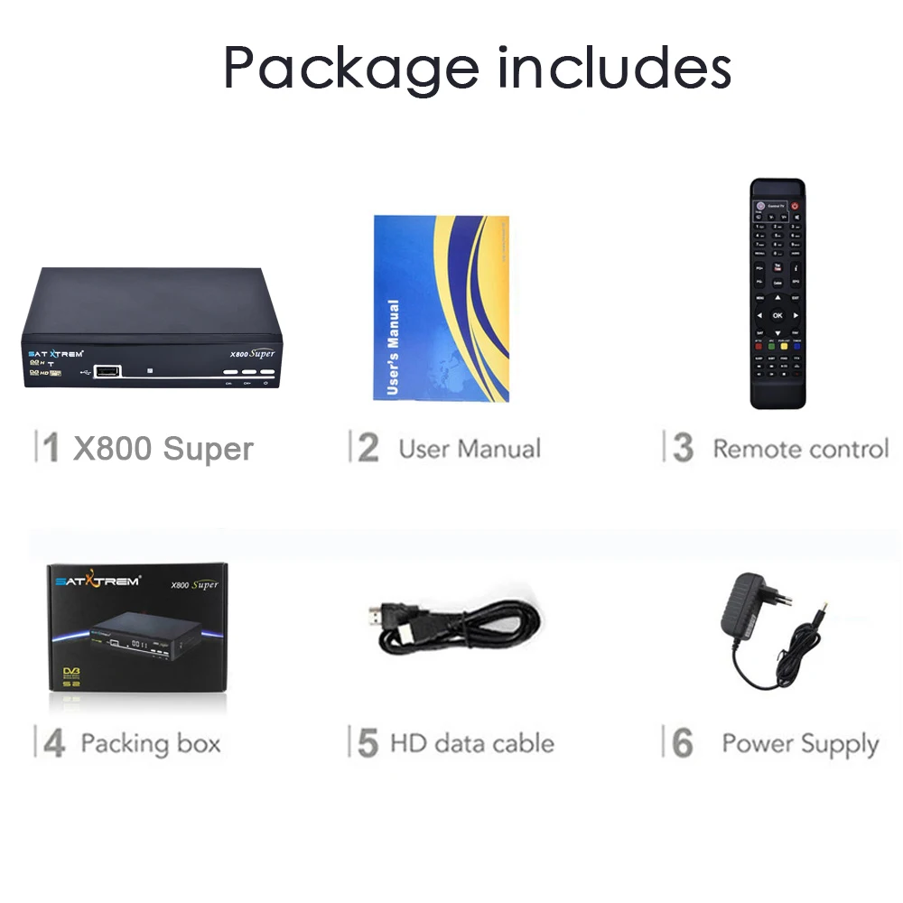 SATXTREM X800 супер ТВ-тюнер DVB S2 спутниковый декодер Clines Europe Cline для 1 года IP tv Receptor DVB-S2 Full HD Wifi приемник