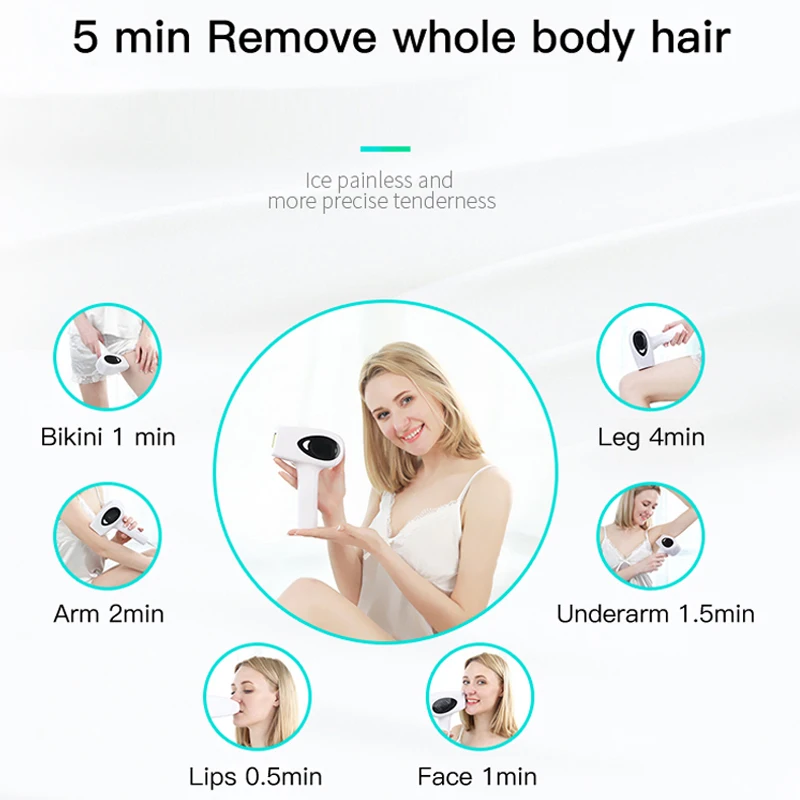 

990000 Flashes IPL Laser Epilator Multifunction with Lcd Screen Permanent Hair Removal Photoepilator Face Body Painless Epilator
