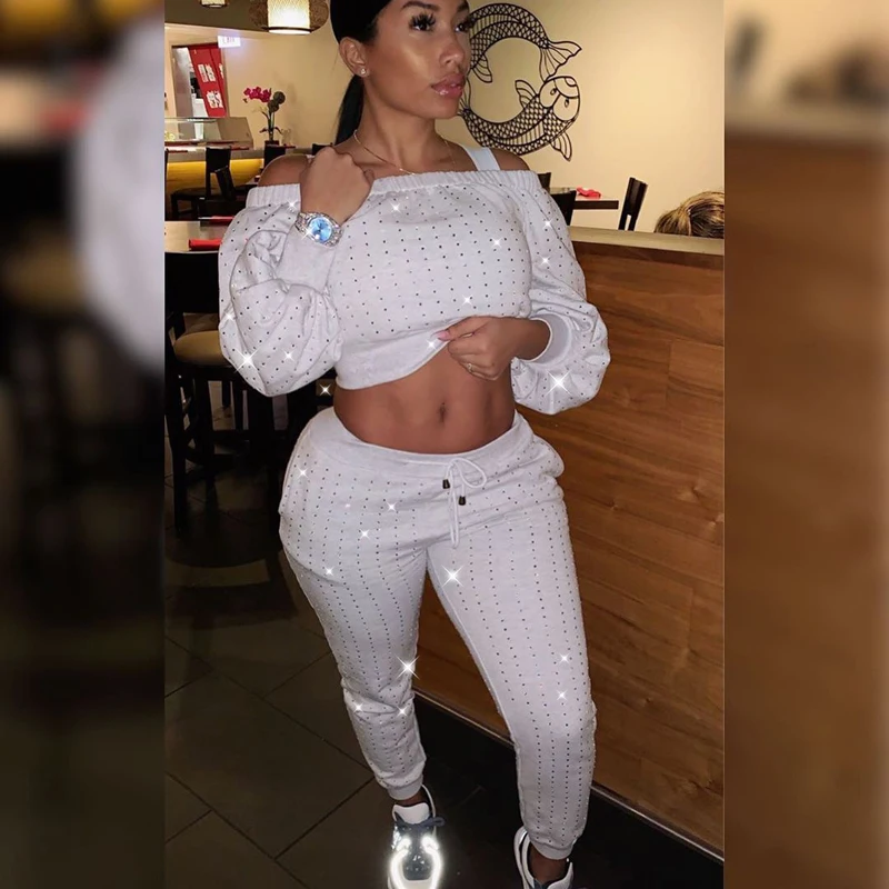 2 шт. женская спортивная одежда в горошек с длинным рукавом открытыми плечами